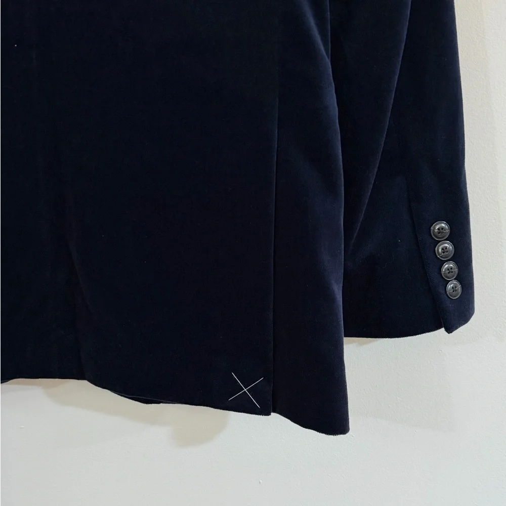 NWOT J Crew Ludlow Navy Blue Velvet Party Blazer Dinner Jacket Tuxedo 36R